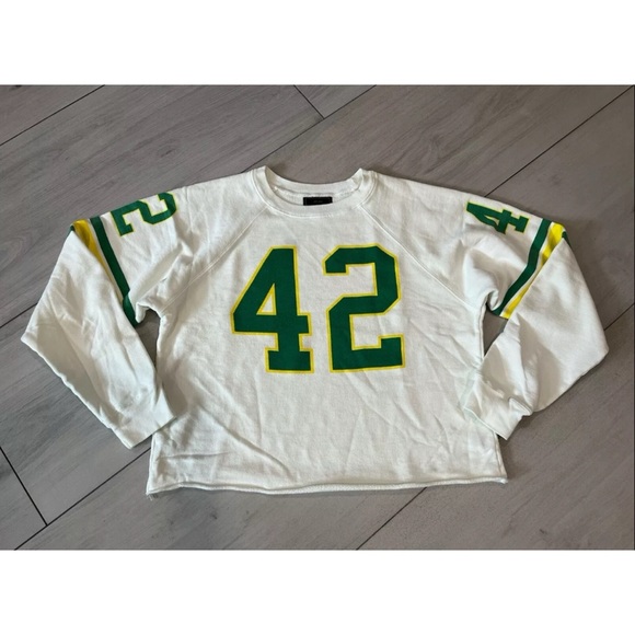 NWOT Free People Retro Brand Varsity Sweatshirt - Picture 6 of 12